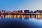 Panorama of Liege along Meuse River