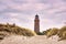 Panorama from the lighthouse Darsser place at the Baltic Sea. Germany