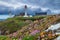 Panorama of lighthouse and ruin of monastery, Pointe de Saint Ma