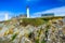 Panorama of lighthouse and ruin of monastery, Pointe de Saint Ma