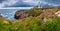 Panorama of lighthouse and ruin of monastery, Pointe de Saint Ma