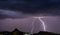 Panorama with the Lightning, Mazzarino, Caltanissetta Sicily, Italy, Europe