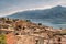 Panorama of Limone sul Garda, lake Garda, Italy.