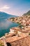 Panorama of Limone sul Garda, lake Garda, Italy.