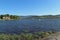 Panorama from the Lipno Reservoir of the Vltava River