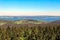 Panorama from the Lipno Reservoir of the Vltava River