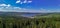 Panorama from the Lipno Reservoir of the Vltava River