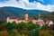 Panorama of Loket castle and town