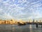 Panorama of London city scape of Thames River and North Bank