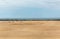 Panorama of a lonely romantic beach on the Mediterranean, Haifa