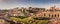 A panorama looking across Piazza del Colosseo Rome, Italy