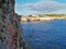 Panorama of Los Delfines, a wonderful resort on the island of Menorca, Spain.