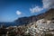 A panorama of Los Gigantes cliff and town. Tenerife, Canary Islands.