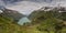 Panorama of lower Kaprun dam 1, Stauseen, Austria