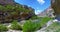 Panorama of Lumbier Canyon in Spanish Navarra