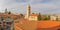 Panorama of the Lutheran Church of the Redeemer in the old city of Jerusalem
