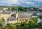 Panorama of Luxemburg Balcony of Europe, Neumunster Abbey. Luxembourg. Luxembourg