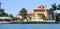 Panorama of Luxury beach house with docking