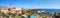 Panorama of luxury hotel and Playa de las Americas