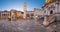 Panorama of Luza Square, Sponza Palace and Orlando Column in Dub