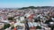 Panorama of the Lviv city in Ukraine aerial view.