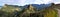 Panorama of Machu Picchu, lost Inca city in the