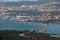 Panorama of the Maddalena from island of Caprera