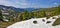 Panorama of Madriu-Perafita-Claror Valley in spring