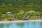 Panorama of Mahogany Bay in Roatan, Honduras