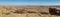Panorama of the Makhtesh Ramon in Negev desert, Israel