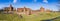 Panorama malbork castle in poland