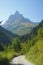 The panorama of Malfontal valley, Pettneu am Arlberg, Austria