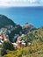 Panorama on manarola village and vineyard trail, Cinque Terre, Liguria
