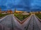 Panorama of Manege Square and Moscow Kremlin in the Evening