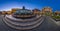 Panorama of Manege Square and Moscow Kremlin in the Evening