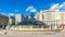 Panorama of Manezhnaya Square in the Moscow center, Russia