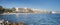 Panorama of Marbella Marina entrance, Spain