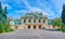 Panorama of Mariinskyi Palace and its garden, Kyiv, Ukraine