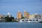 Panorama of Marina and Downtown, Sarasota at the Gulf of Mexico, Florida