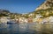 Panorama of Marina Grande on Capri Island in Italy