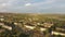 Panorama of Mariupol from above and Mariupol Ilyich Iron and Steel Works on the horizon in 2018