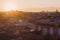 Panorama of Marrakesh at sunrise