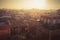 Panorama of Marrakesh at sunrise