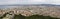 Panorama of Marseille from Basilique Notre Dame de la Garde, .Marseille, France