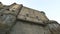 Panorama of medieval Maschio Angioino castle in Naples, antique architecture