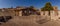 Panorama of the medieval skyline, taken from the city walls of Corinaldo, Italy