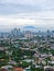 Panorama metropolis city mountain jakarta indonesia sky