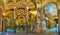 Panorama of Mezquita hypostyle hall neighboring with gothic vaulting of Villaviciosa Chapel, on Sep 30 in Cordoba, Spain