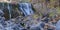 Panorama of the Middle Falls on the McCloud River in the Shasta Trinity National Forest, California, USA
