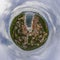 Panorama miniplanet. Maslinica marina Croatia.